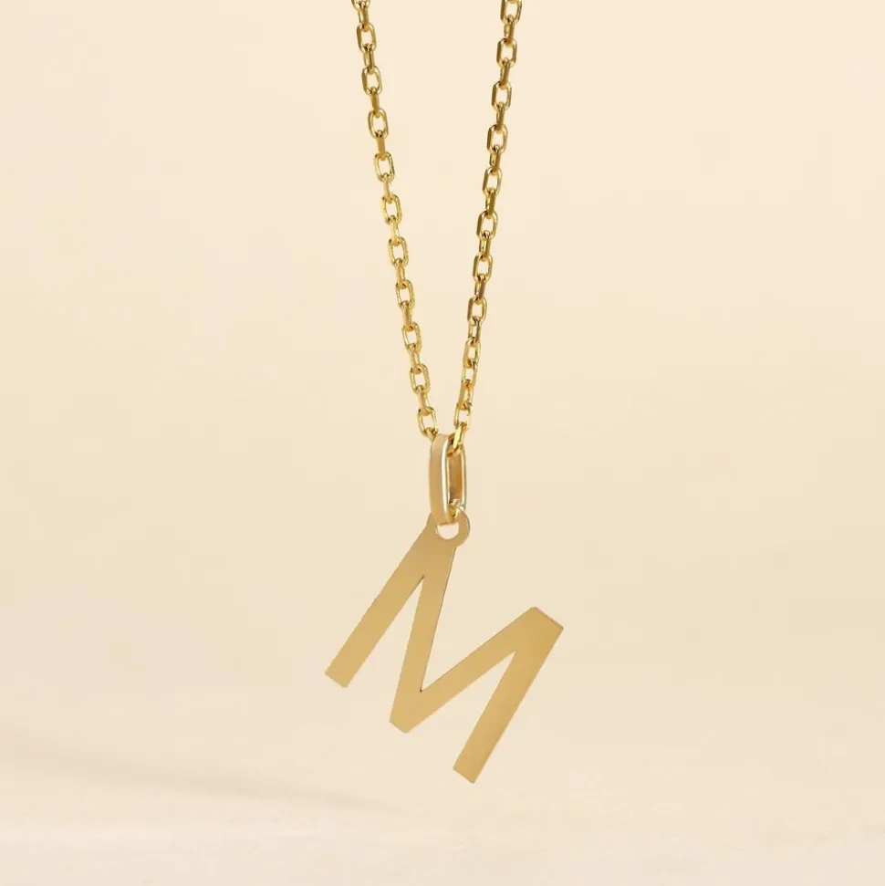 Pendentif Ionia Lettre Or Jaune