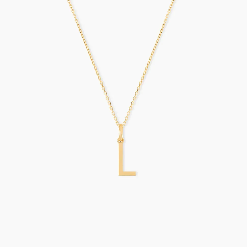 Pendentif Ionia Lettre Or Jaune