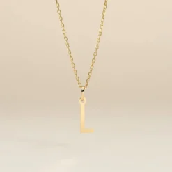 Pendentif Ionia Lettre Or Jaune