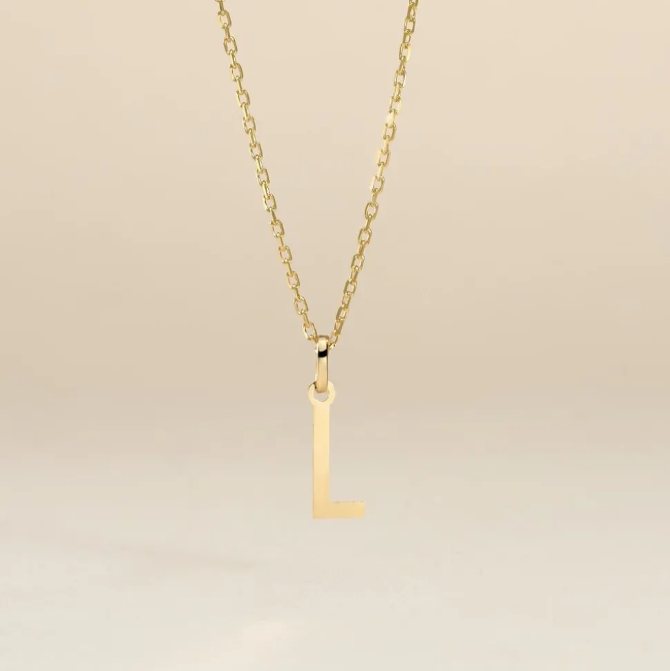 Pendentif Ionia Lettre Or Jaune