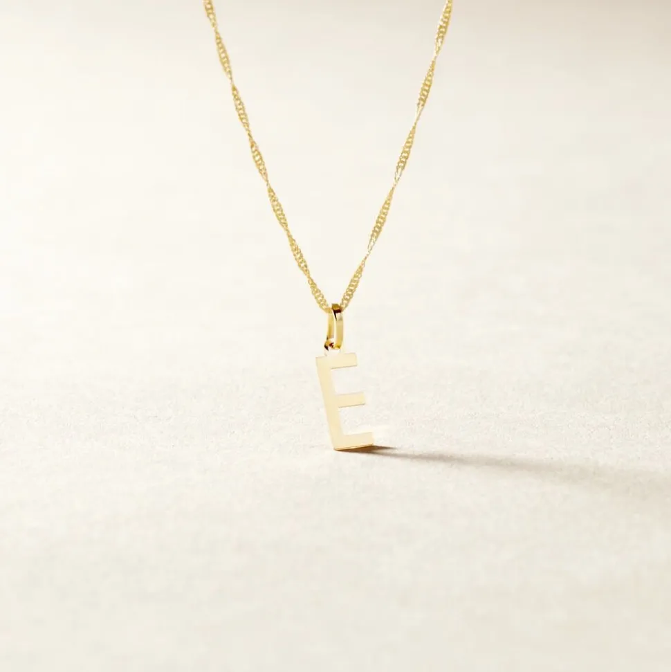 Pendentif Ionia Lettre Or Jaune