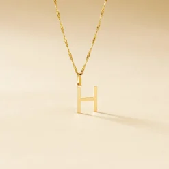 Pendentif Ionia Lettre Or Jaune