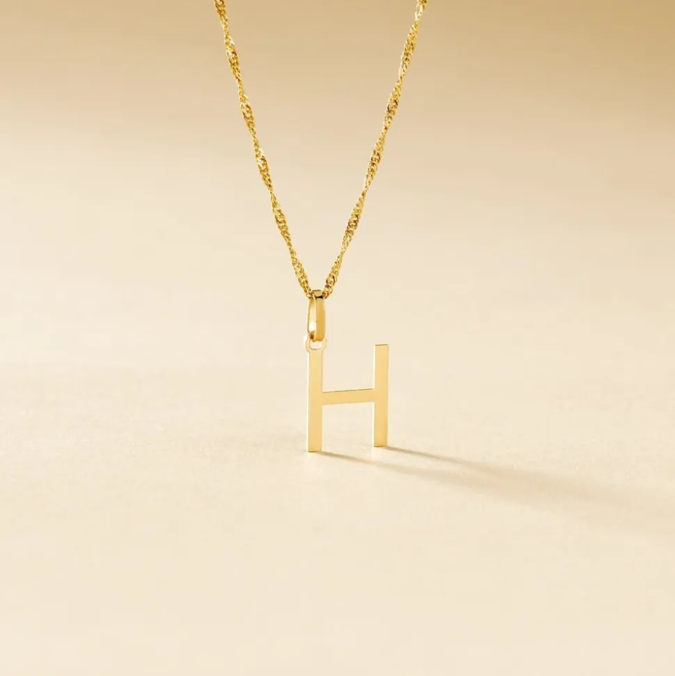 Pendentif Ionia Lettre Or Jaune