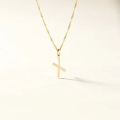 Pendentif Ionia Lettre Or Jaune