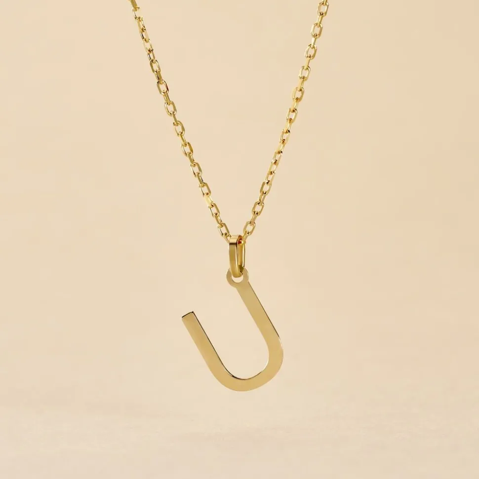 Pendentif Ionia Lettre Or Jaune