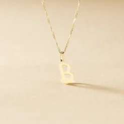 Pendentif Ionia Lettre Or Jaune