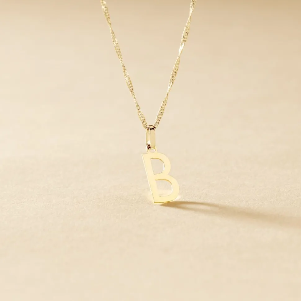 Pendentif Ionia Lettre Or Jaune