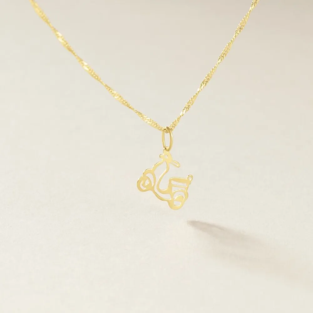 Marc Orian Pendentifs|Bijoux Homme > Pendentif Julius Scooter Or Jaune