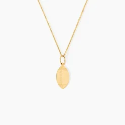 Pendentif Julius Sport Rugby Or Jaune