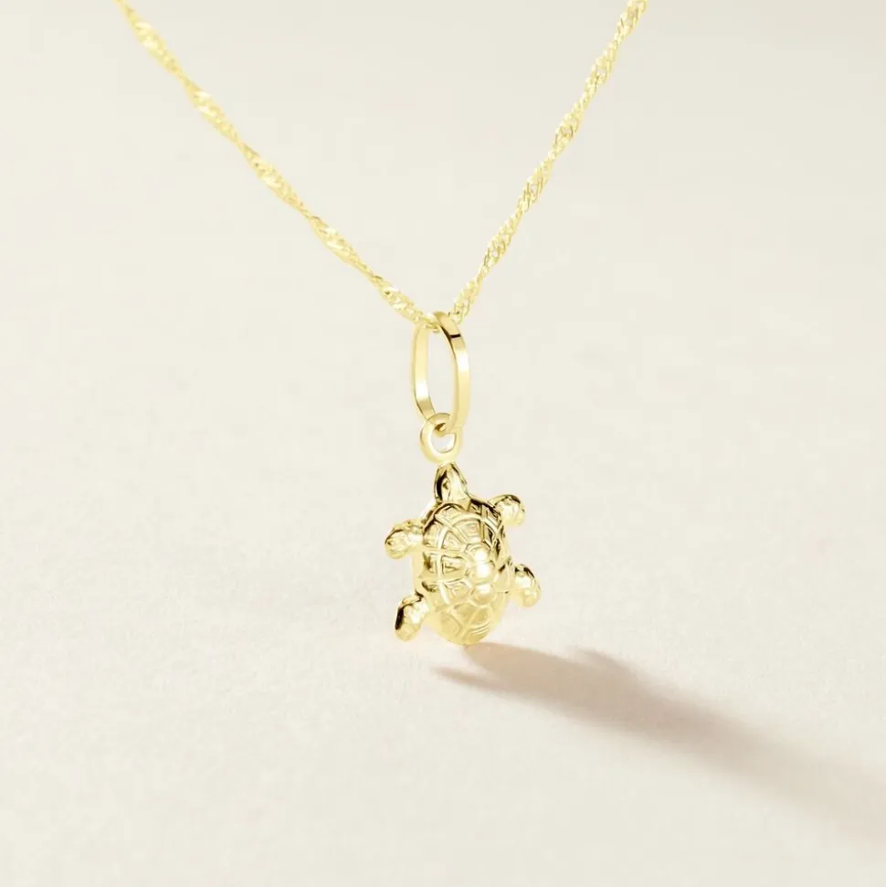 Pendentif Kalinka Tortue Or Jaune