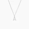 Marc Orian Bijoux Zirconium|Pendentifs > Pendentif Klementine Or Blanc Oxyde De Zirconium
