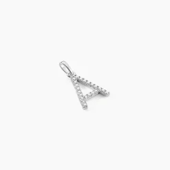 Marc Orian Bijoux Zirconium|Pendentifs > Pendentif Klementine Or Blanc Oxyde De Zirconium