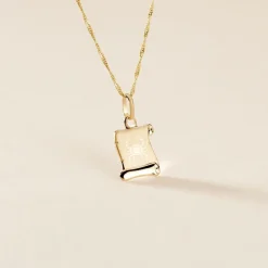Marc Orian Pendentifs|Pendentifs Personnalisés > Pendentif Lamie Zodiaque Parchemin Or Jaune