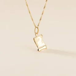 Marc Orian Pendentifs|Pendentifs Personnalisés > Pendentif Lamie Zodiaque Parchemin Or Jaune