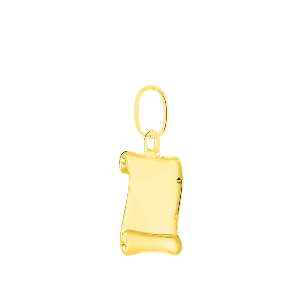 Marc Orian Pendentifs|Pendentifs Personnalisés > Pendentif Lamie Zodiaque Parchemin Or Jaune