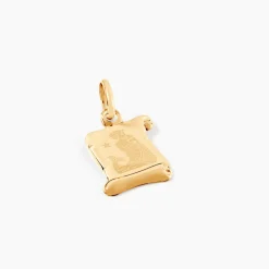 Marc Orian Pendentifs|Pendentifs Personnalisés > Pendentif Lamie Zodiaque Parchemin Or Jaune