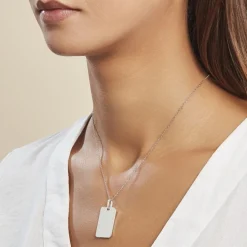 Marc Orian Pendentifs|Pendentifs Personnalisés > Pendentif Leyel Argent Blanc