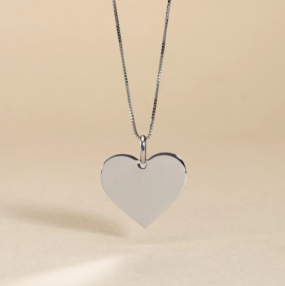 Pendentif Lisa Or Blanc