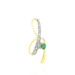 Marc Orian Bijoux Émeraude|Pendentifs > Pendentif Loubra Or Jaune Emeraude