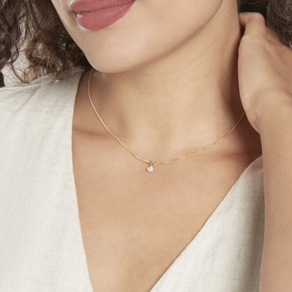 Pendentif Mabila Or Jaune Oxyde De Zirconium