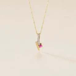 Marc Orian Pendentifs|Pendentifs > Pendentif Mahya Or Jaune Rubis