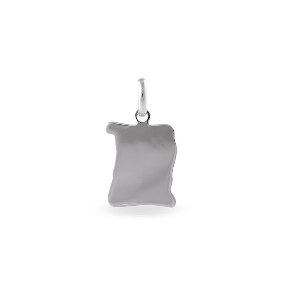 Pendentif Maurise Argent Blanc