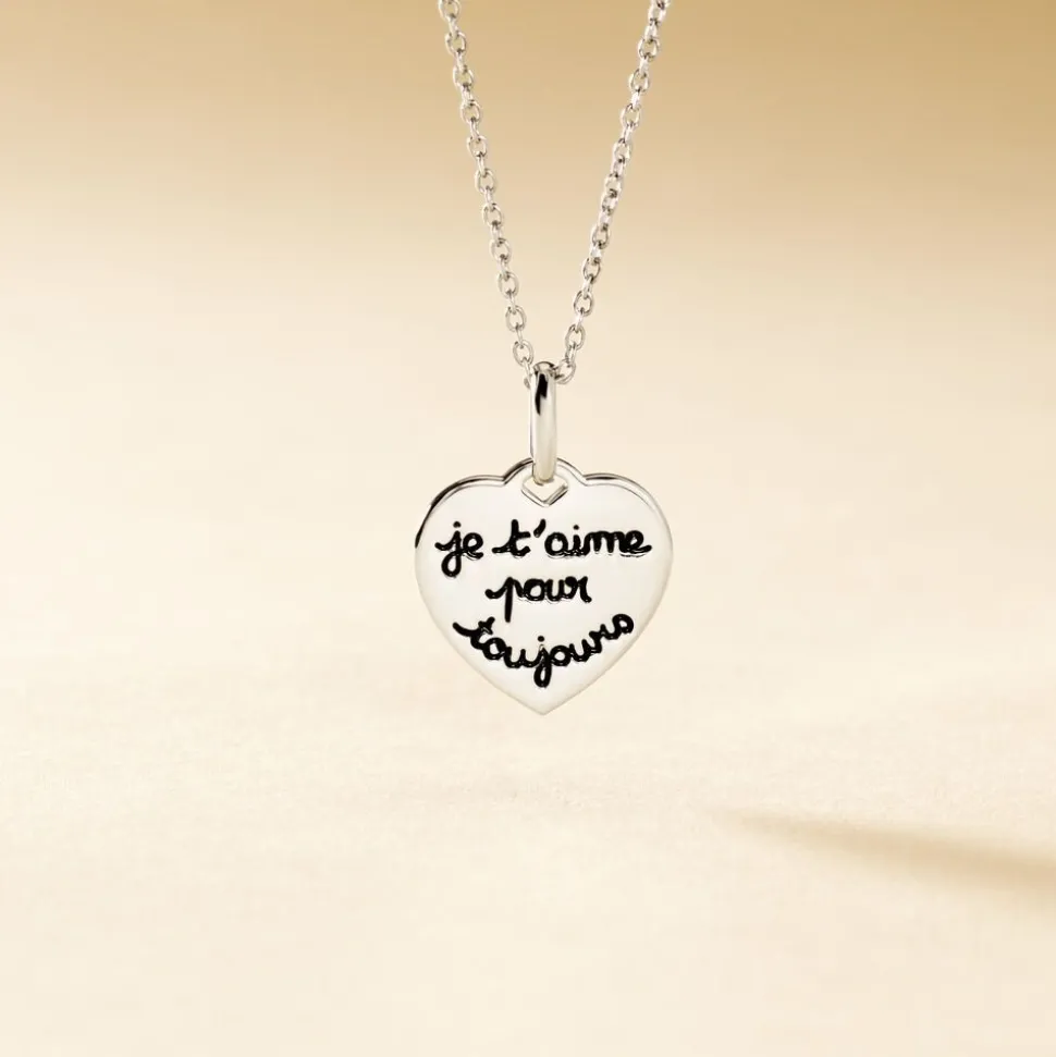 Pendentif Mayliss Argent Blanc