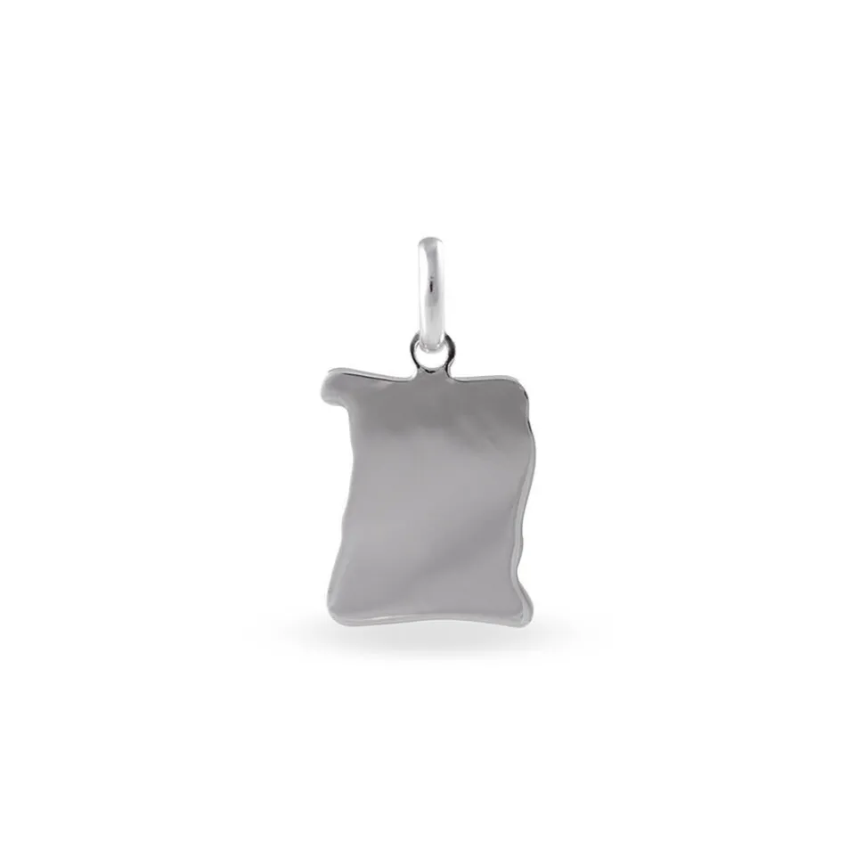Pendentif Omayra Argent Blanc