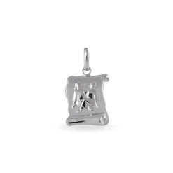 Pendentif Omayra Argent Blanc