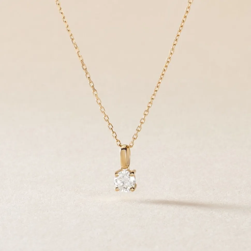 Pendentif One Or Jaune Diamant