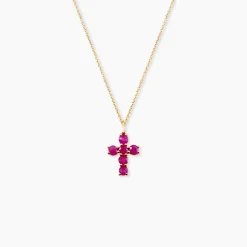 Pendentif Or Jaune Rubis