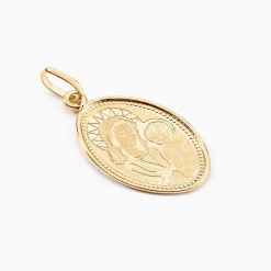 Marc Orian Pendentifs|Pendentifs Personnalisés > Pendentif Or Jaune Vierge A L'enfant