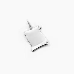 Marc Orian Pendentifs|Pendentifs Personnalisés > Pendentif Parchemin Argent Blanc