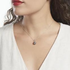 Marc Orian Bijoux Perles|Pendentifs > Pendentif Phila Or Blanc Perle De Culture De Tahiti