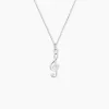 Pendentif Pio Argent Blanc