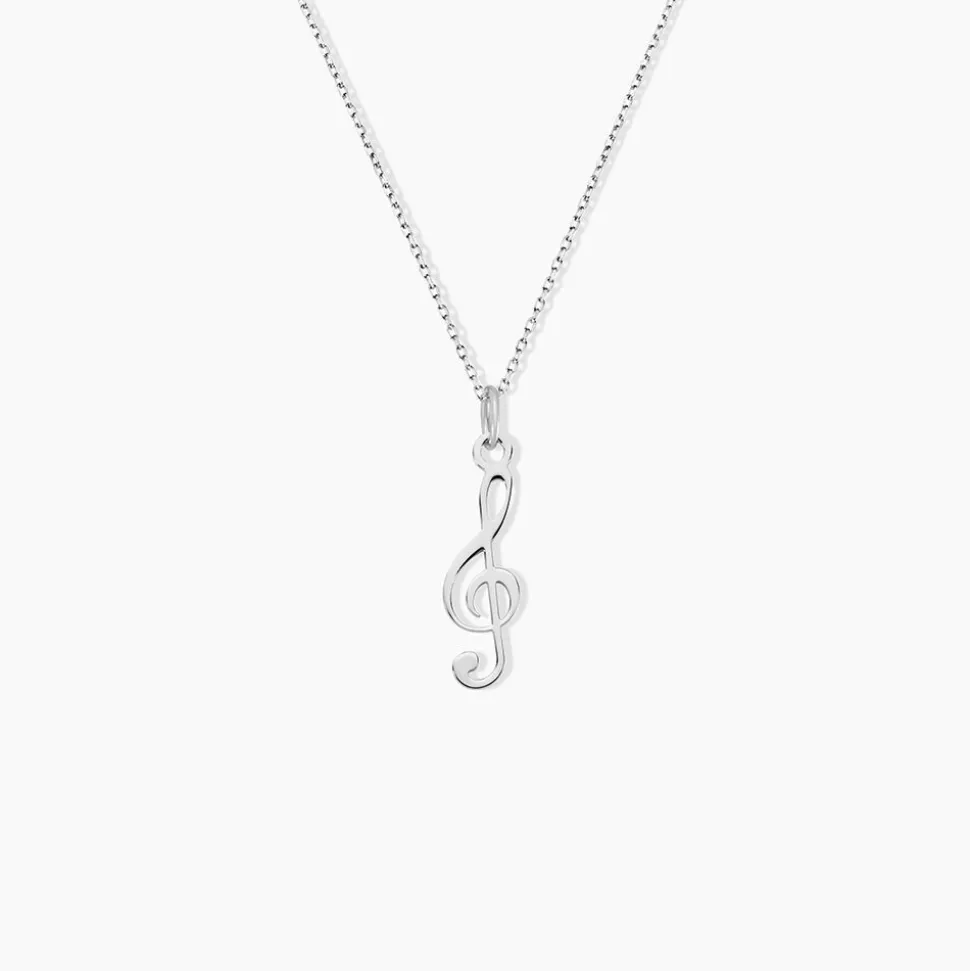 Pendentif Pio Argent Blanc