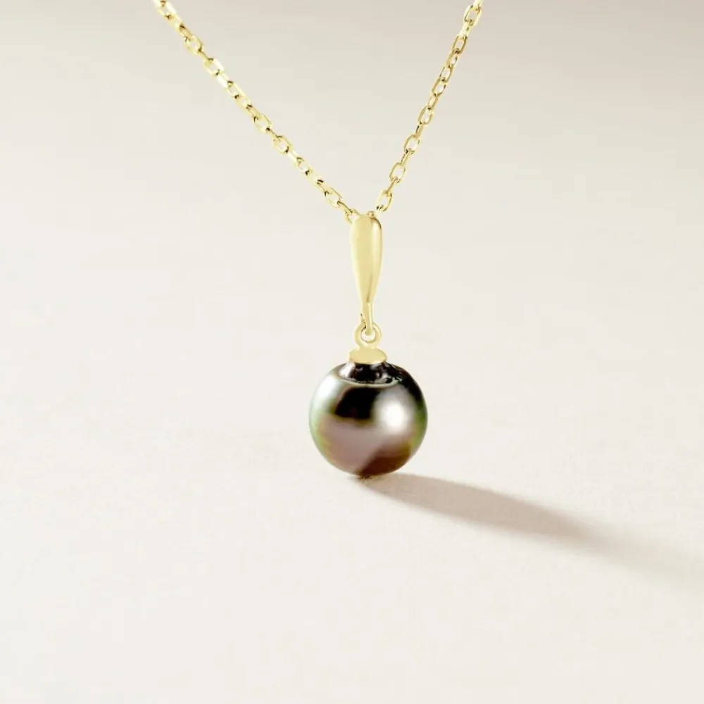 Marc Orian Bijoux Or|Bijoux Perles > Pendentif Semi-baroque Or Jaune Perle De Culture De Tahiti