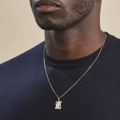 Marc Orian Pendentifs|Pendentifs Personnalisés > Pendentif Sirona Parchemin Message Or Jaune