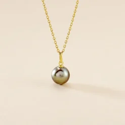 Pendentif Syana Or Jaune Perle De Culture De Tahiti