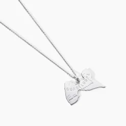 Pendentif Thea Argent Blanc