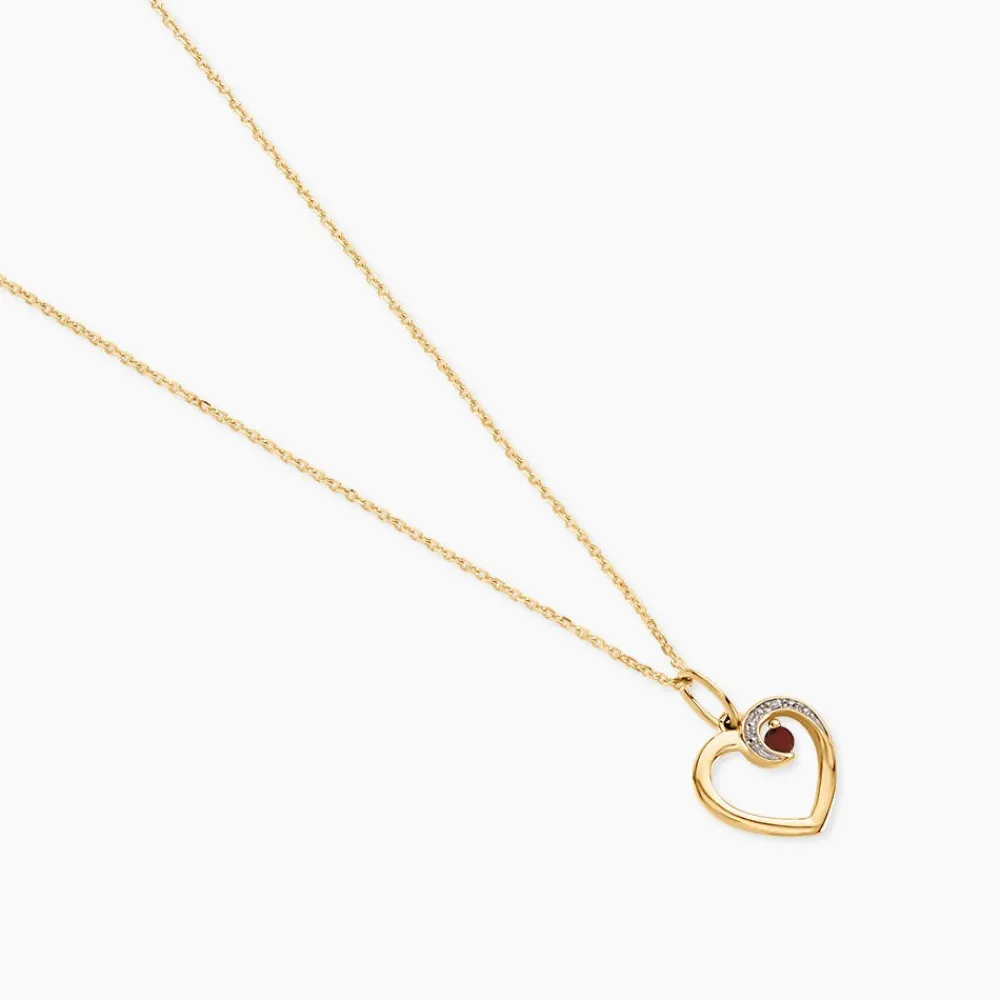 Marc Orian Pendentifs|Pendentifs > Pendentif Uzma Or Jaune Rubis Diamant