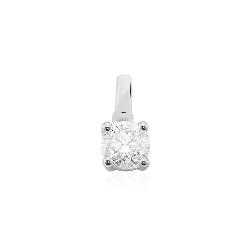 Pendentif Victoria Or Blanc Diamant