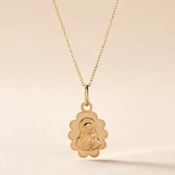 Marc Orian Pendentifs|Pendentifs Personnalisés > Pendentif Vierge Nuage Or Jaune