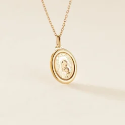 Marc Orian Pendentifs|Bijoux Homme > Pendentif Vierge Ovale Or Jaune