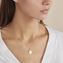 Marc Orian Pendentifs|Pendentifs Personnalisés > Pendentif Vierge Ovale Or Jaune