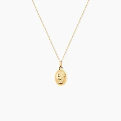 Marc Orian Pendentifs|Pendentifs Personnalisés > Pendentif Vierge Ovale Or Jaune