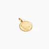 Marc Orian Pendentifs|Pendentifs Personnalisés > Pendentif Vierge Rond Strie Or Jaune