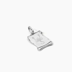 Marc Orian Pendentifs|Pendentifs Personnalisés > Pendentif Zodiaque Parchemin Argent Blanc