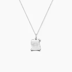 Marc Orian Pendentifs|Pendentifs Personnalisés > Pendentif Zodiaque Parchemin Argent Blanc