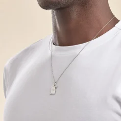 Marc Orian Pendentifs|Pendentifs Personnalisés > Pendentif Zodiaque Parchemin Argent Blanc